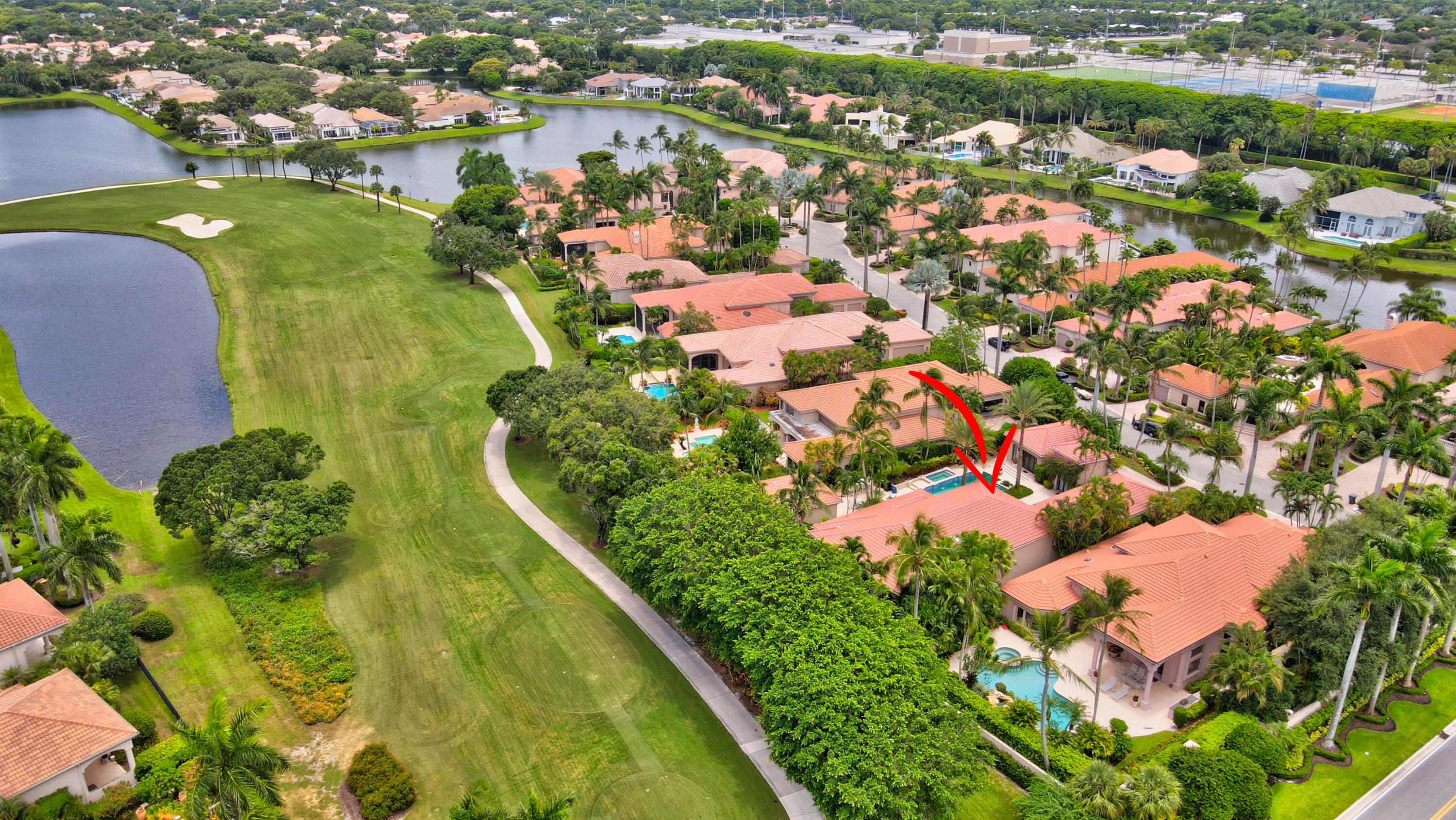 5894 Northwest 25th Court Boca Raton, FL 33496 - Photo 45 of 46 aerial view/golf course