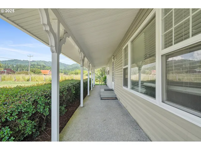 a view of a city from a balcony