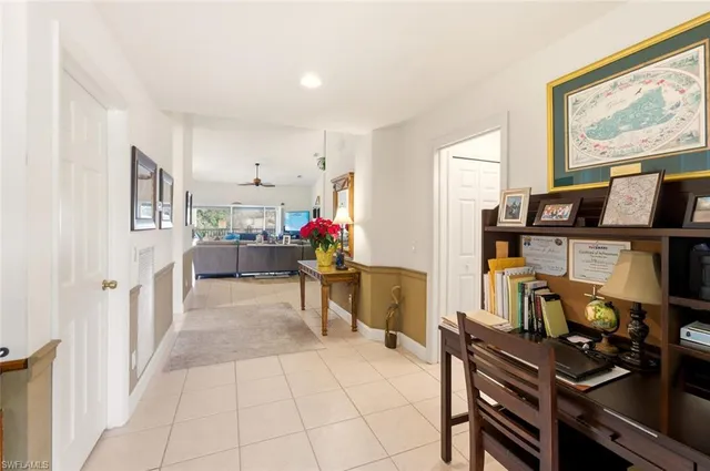 a view of kitchen and dining room with furniture