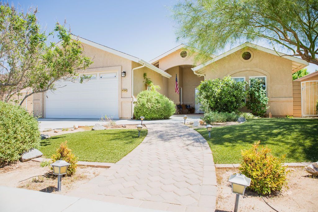 420 Abigail Street Ridgecrest, CA 93555 - Photo 1 of 1 a front view of house with yard