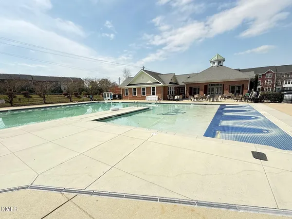a view of outdoor space with seating