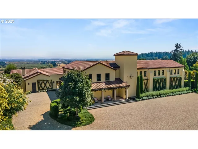 a house view with a garden space