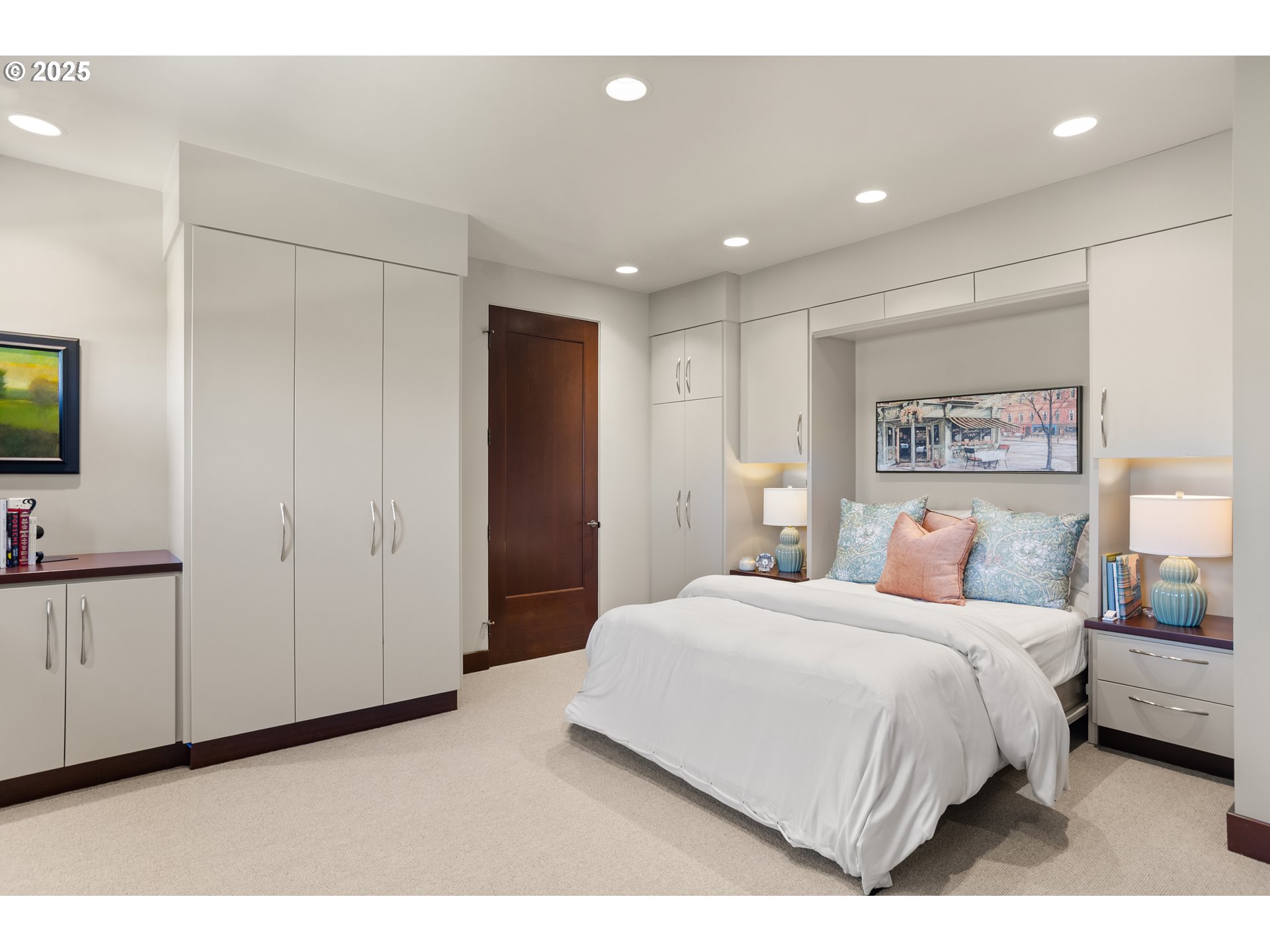 8418 Valley Way Southeast Turner, OR 97392 - Photo 28 of 48 a bedroom with a bed and a flat screen tv