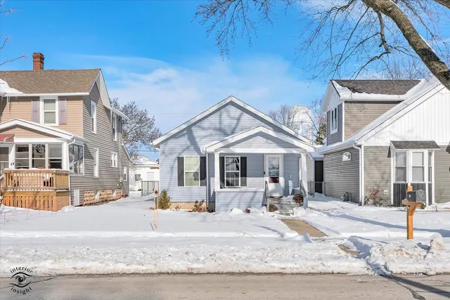 a front view of a building with street