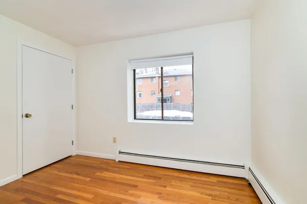 an empty room with window