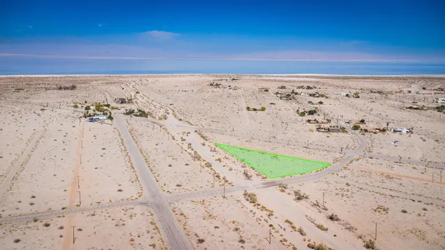 a view of water and beach