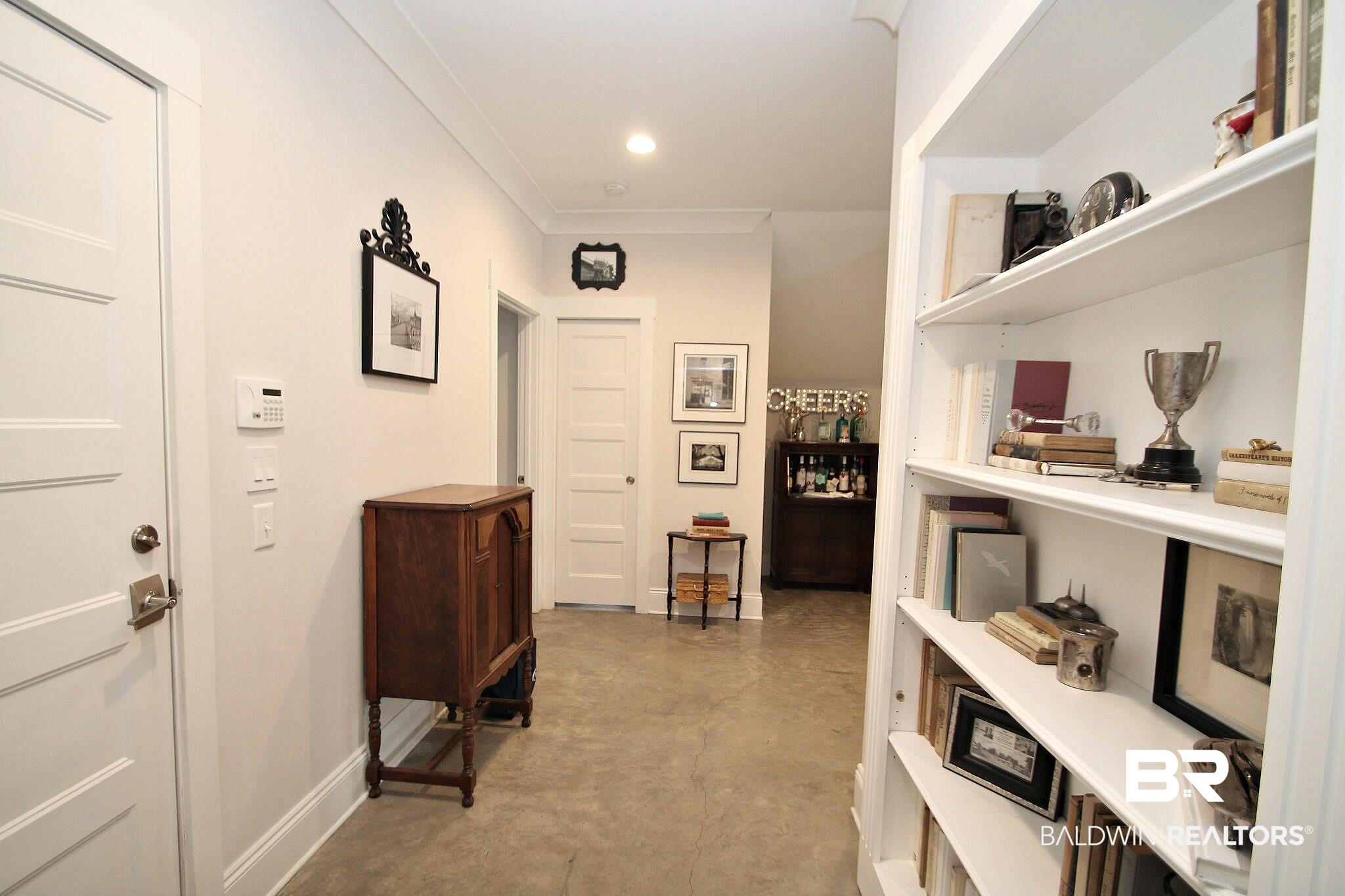 3415 Rue Royal Mobile, AL 36693 - Photo 10 of 31 Hall with concrete floors, recessed lighting, and baseboards