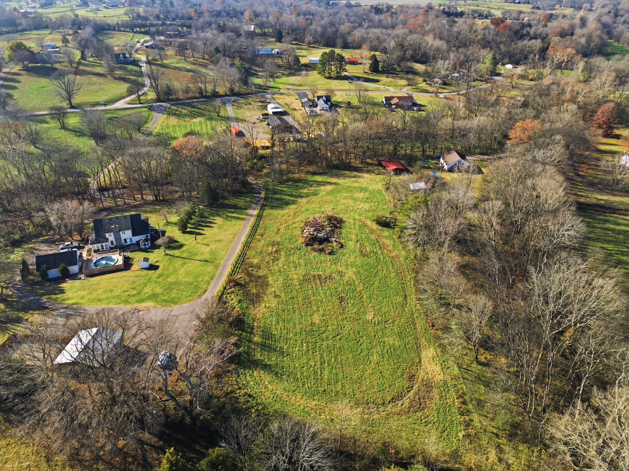 6117 Henry Gower Road Pleasant View, TN 37146 - Photo 51 of 61 an aerial view of residential houses with outdoor space