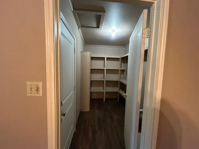a view of walk in closet