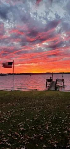 a view of a yard with an outdoor space