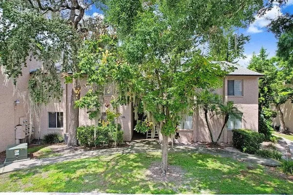 front view of a house with a tree