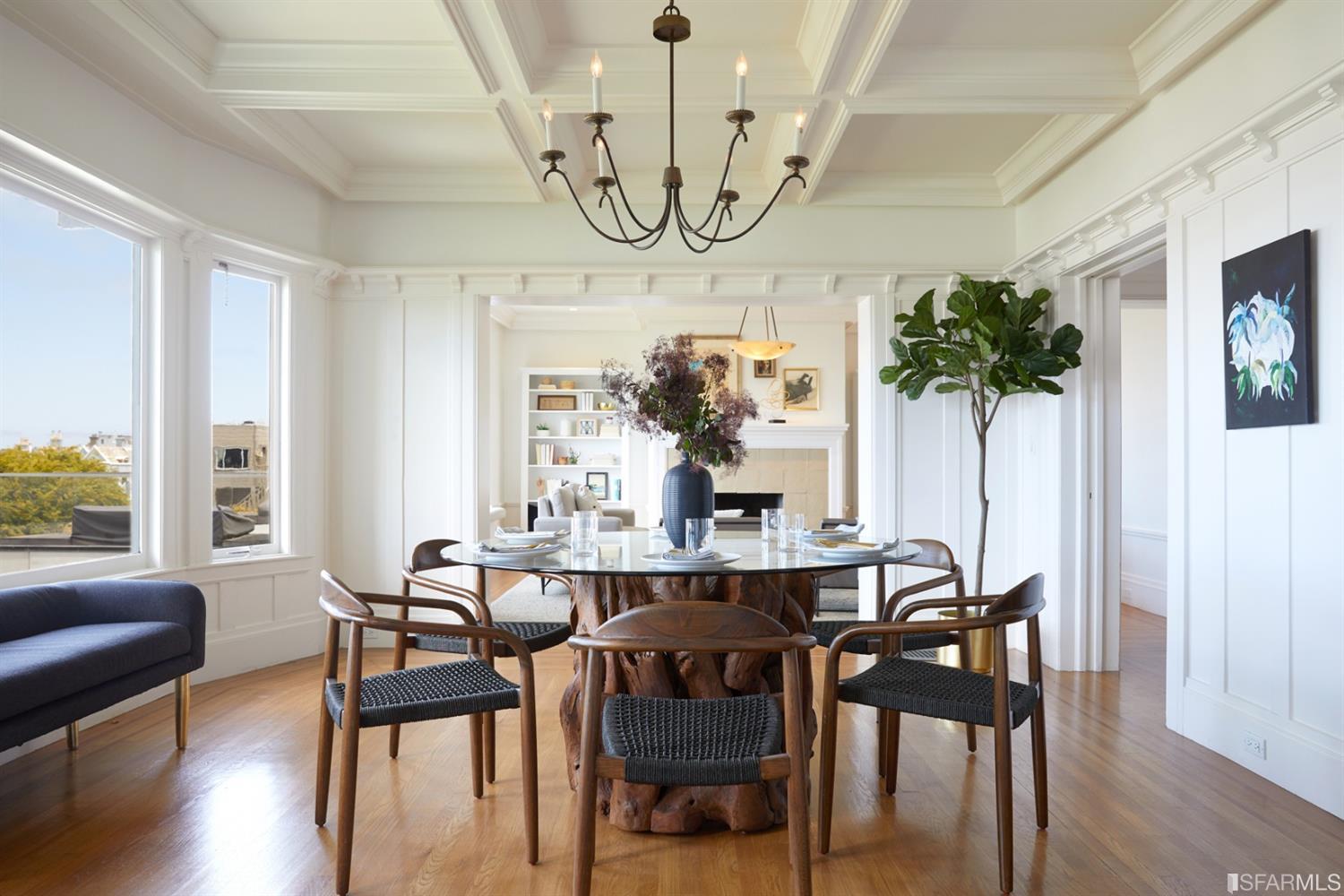 2444 Broadway San Francisco, CA 94115 - Photo 2 of 57 a view of a dining room with furniture window and wooden floor