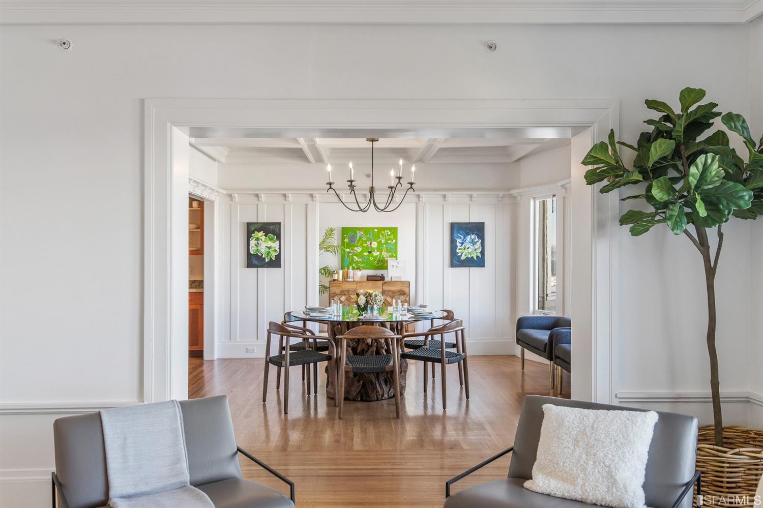2444 Broadway San Francisco, CA 94115 - Photo 10 of 57 a view of a dining room with furniture window and wooden floor