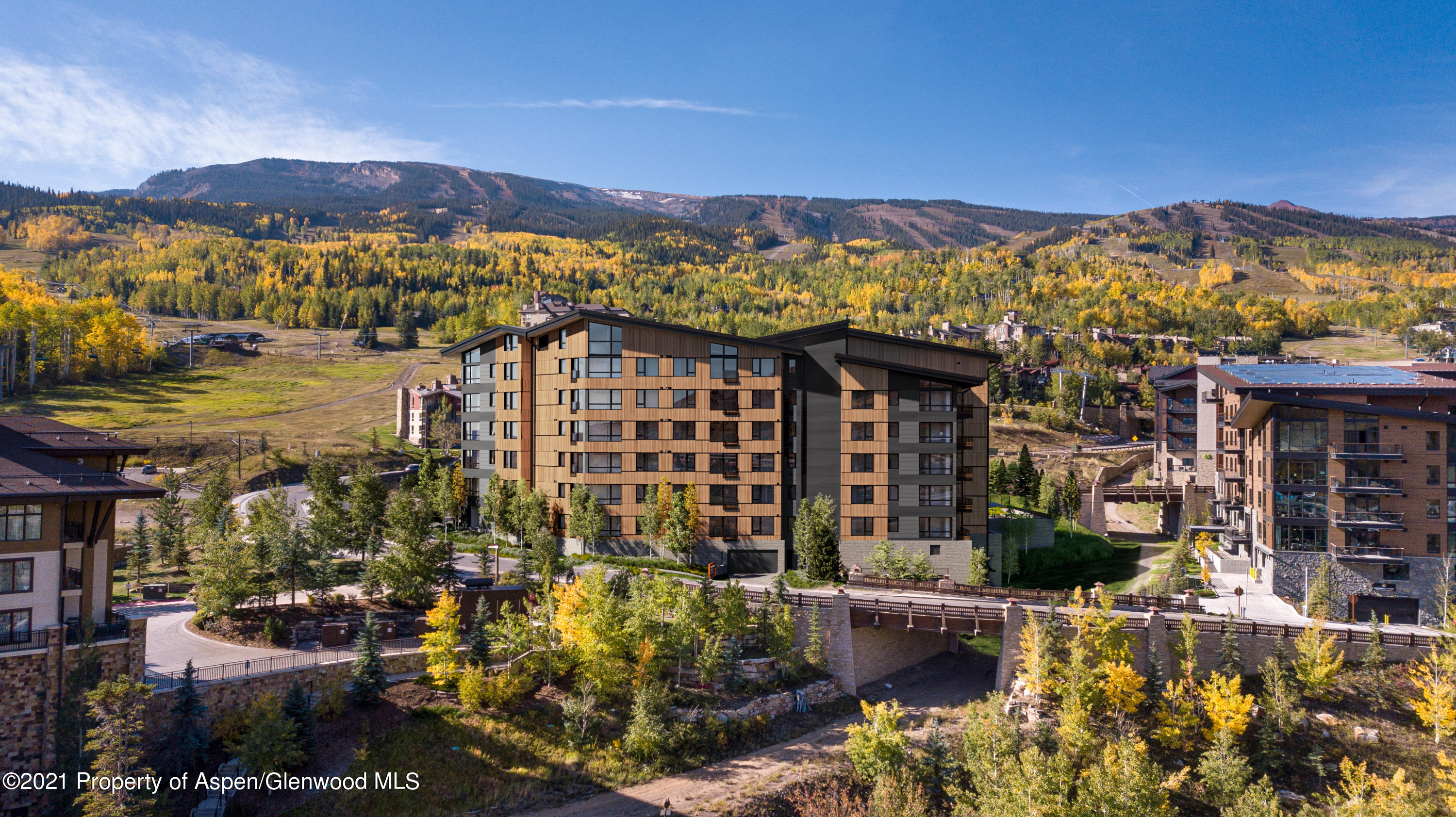 119 Wood Road, Unit 405 Snowmass Village, CO 81615 - Photo 2 of 8 Electric Pass Lodge_North Facade 12.20