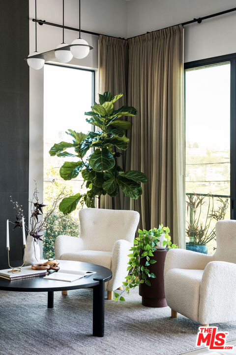 2181 Beech Knoll Road Los Angeles, CA 90046 - Photo 4 of 30 a living room with furniture and a potted plant