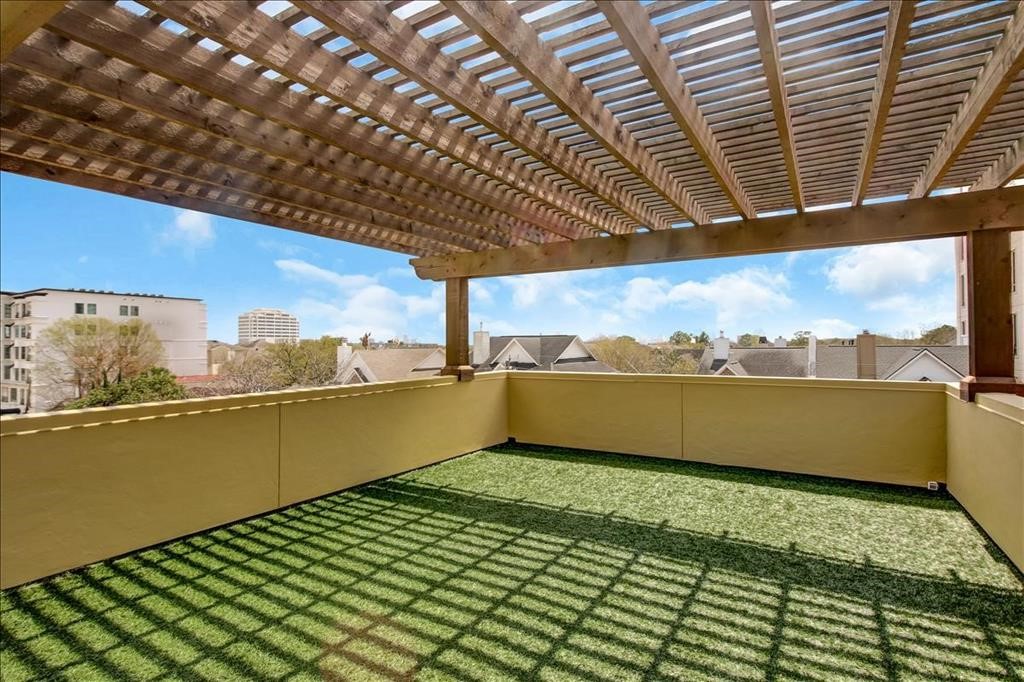 2318 Welch Street Houston, TX 77019 - Photo 30 of 35 Oversize fourth floor balcony completely seal & upgraded w urethane waterproof flooring by Stillo Construction in 2021