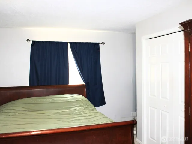 a room with a workspace