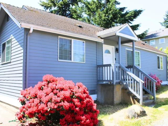 a view of a house with a window