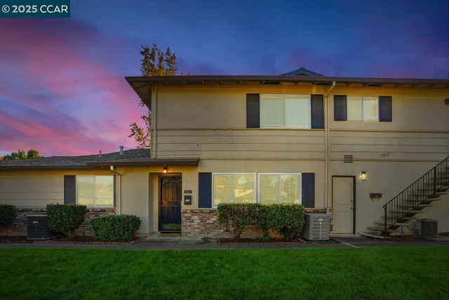a house view with a garden space