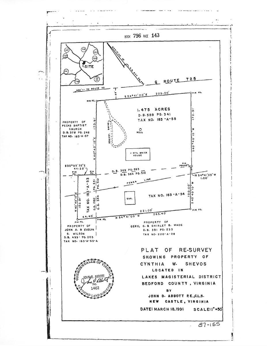 1069 Pecks Road Bedford, VA 24523 - Photo 47 of 47 Survey