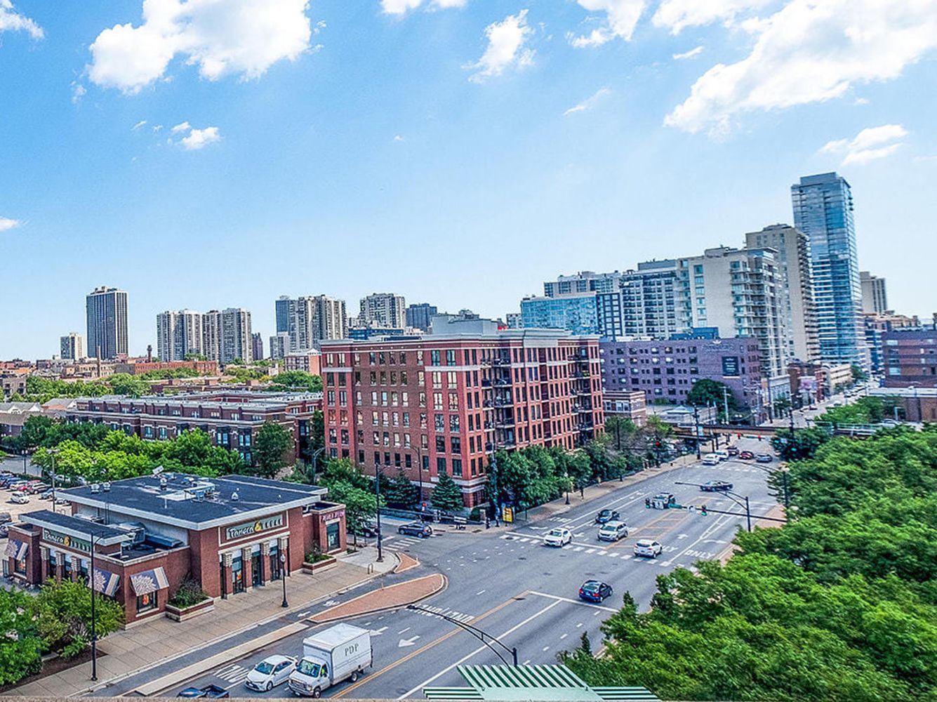 437 West Division Street, Unit 806 Chicago, IL 60610 - Photo 8 of 18 a view of a city with tall buildings