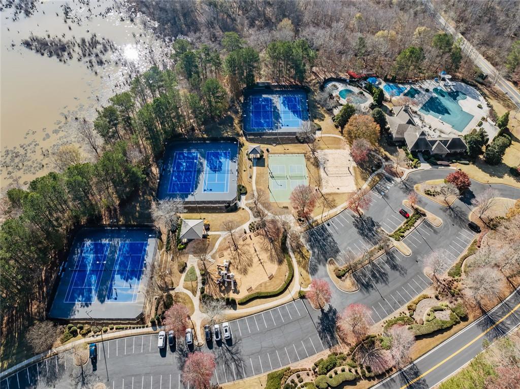 3945 Summit Gate Drive Suwanee, GA 30024 - Photo 4 of 45 an aerial view of a house with wooden floor