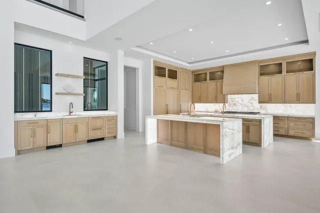 a view of a hallway with white walls