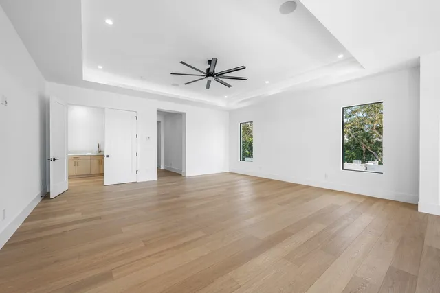 a view of an ocean and beach