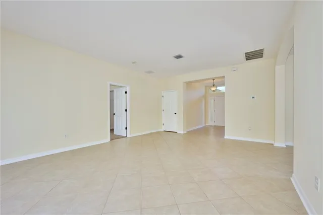 a view of an empty room