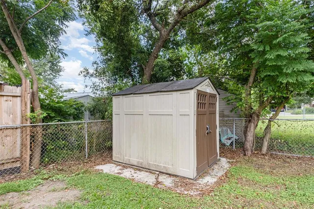 a view of a small garden
