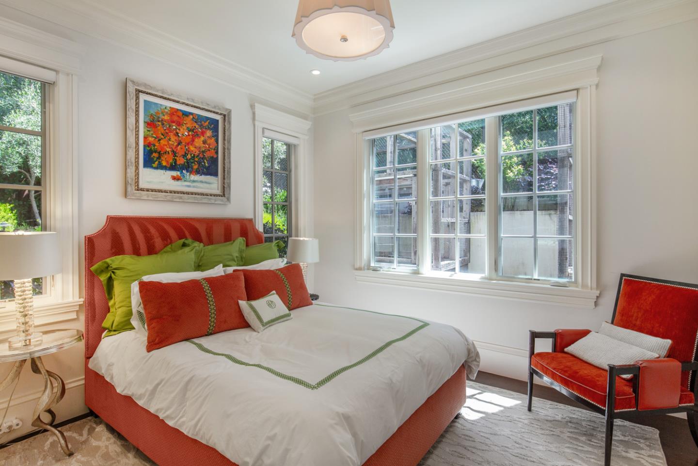 351 Walsh Road Atherton, CA 94027 - Photo 51 of 65 a bedroom with a bed and a window