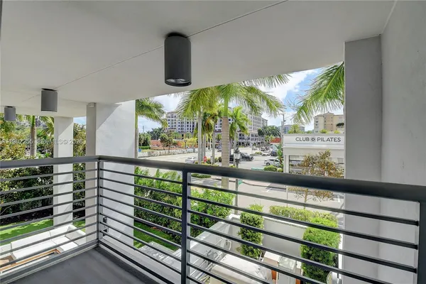 a view of a balcony