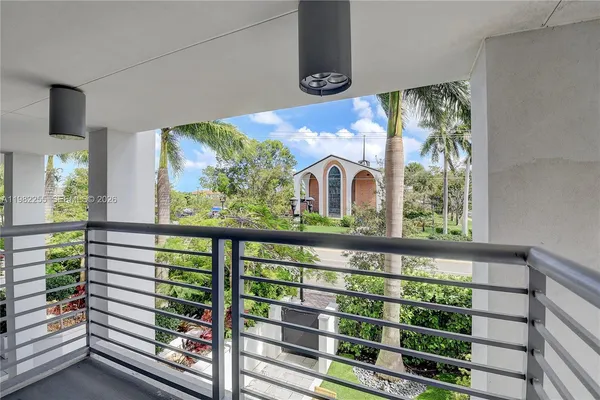 a view of a porch