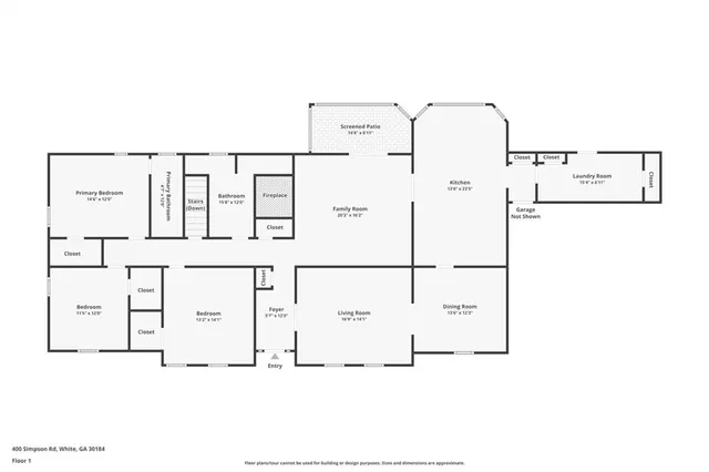 a view of a park with slide