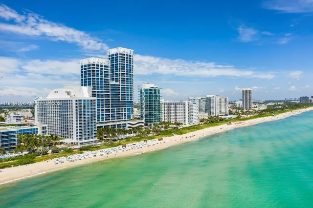 a view of a city with tall buildings