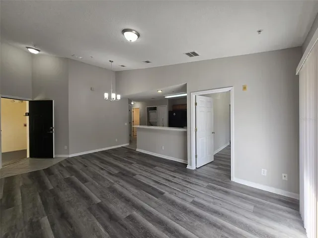 a view of an empty room