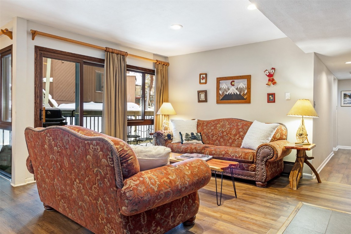 433 Wild Irishman Road, Unit 12101 Keystone, CO 80435 - Photo 14 of 20 a living room with furniture and a large window