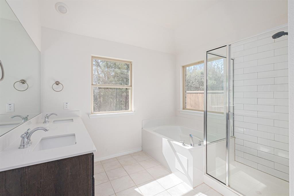 1500 Elizabeth Street Anna, TX 75409 - Photo 10 of 25 a bathroom with a sink a bathtub and next to a window