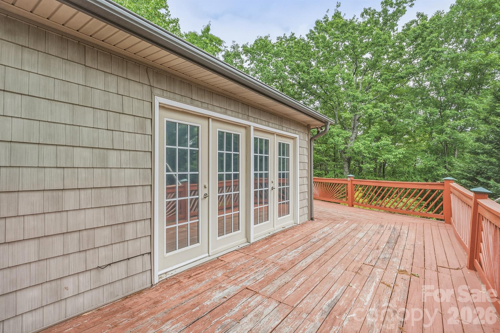 3190 Holly Road Connelly Springs, NC 28612 - Photo 6 of 42 a view of balcony with wooden floor