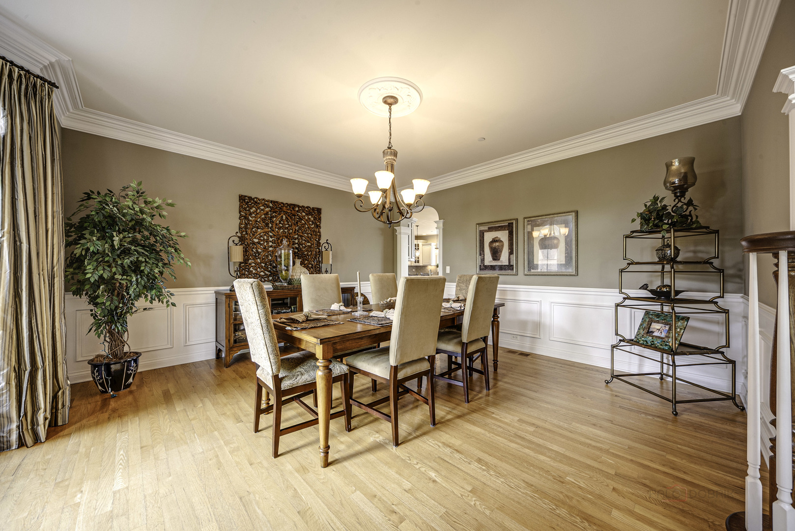 4907 Clover Court Long Grove, IL 60047 - Photo 14 of 67 a view of a dining room with furniture window and wooden floor