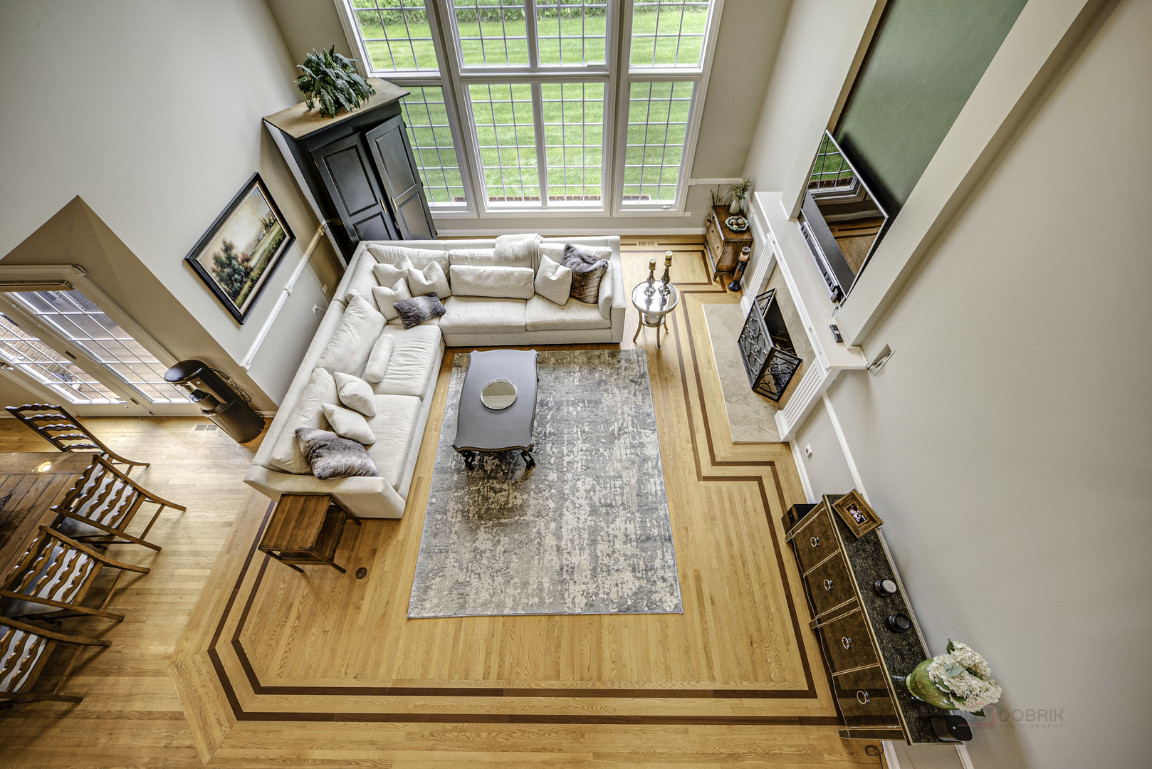 4907 Clover Court Long Grove, IL 60047 - Photo 41 of 67 a view of living room with furniture and floor to ceiling windows