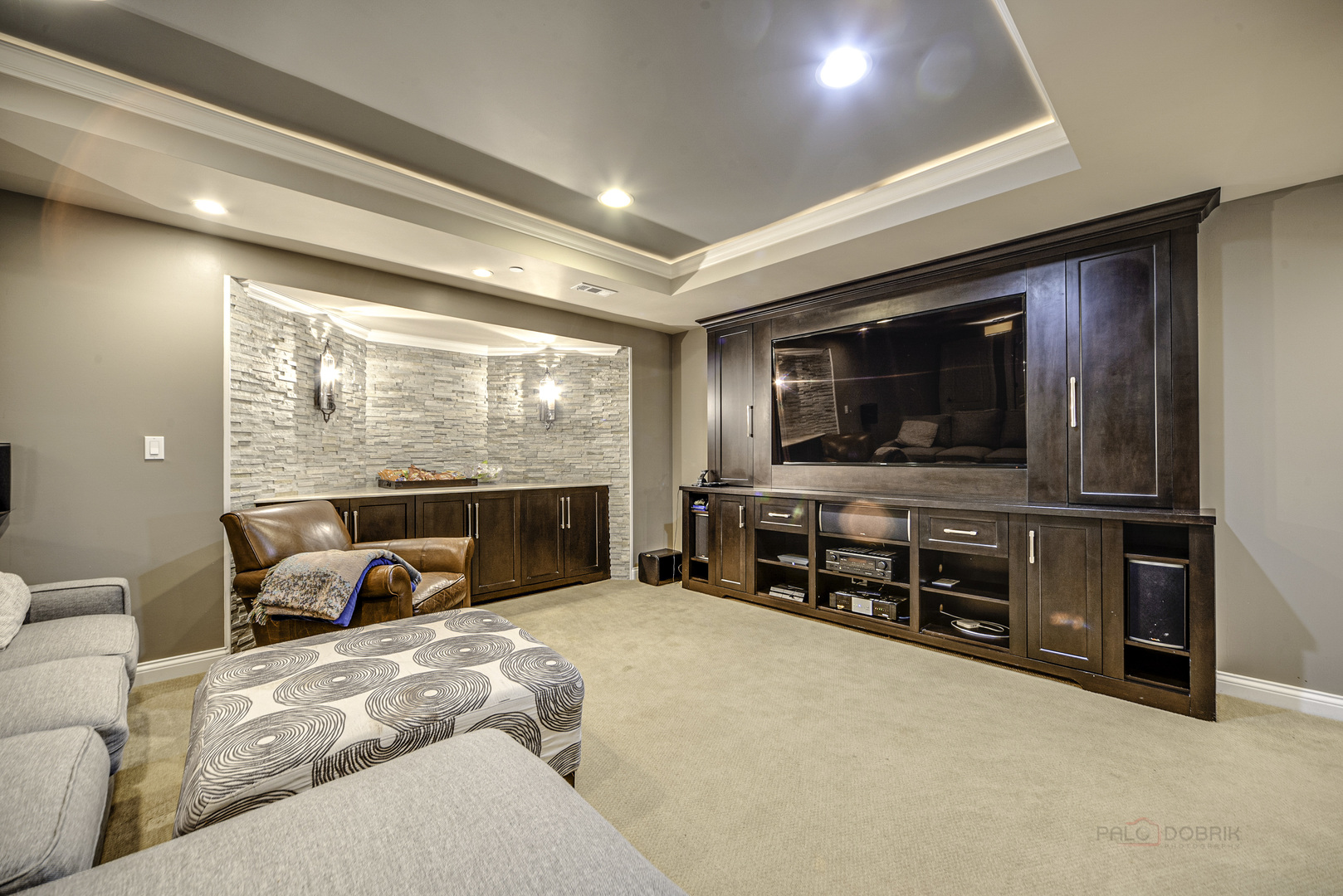 4907 Clover Court Long Grove, IL 60047 - Photo 48 of 67 a bedroom with furniture and a flat screen tv