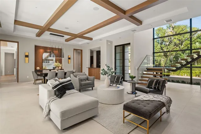 a bedroom with a bed and a table in it