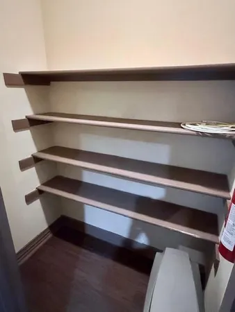 a close view of closet