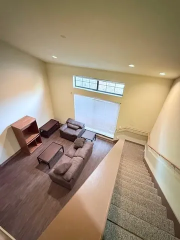 a bed room with a bed