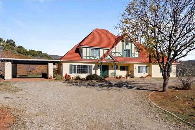 a view of a lake with mountain