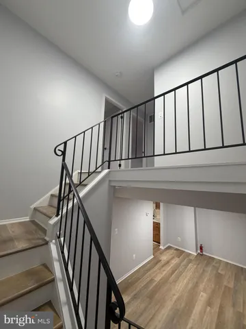 a view of hallway with stairs