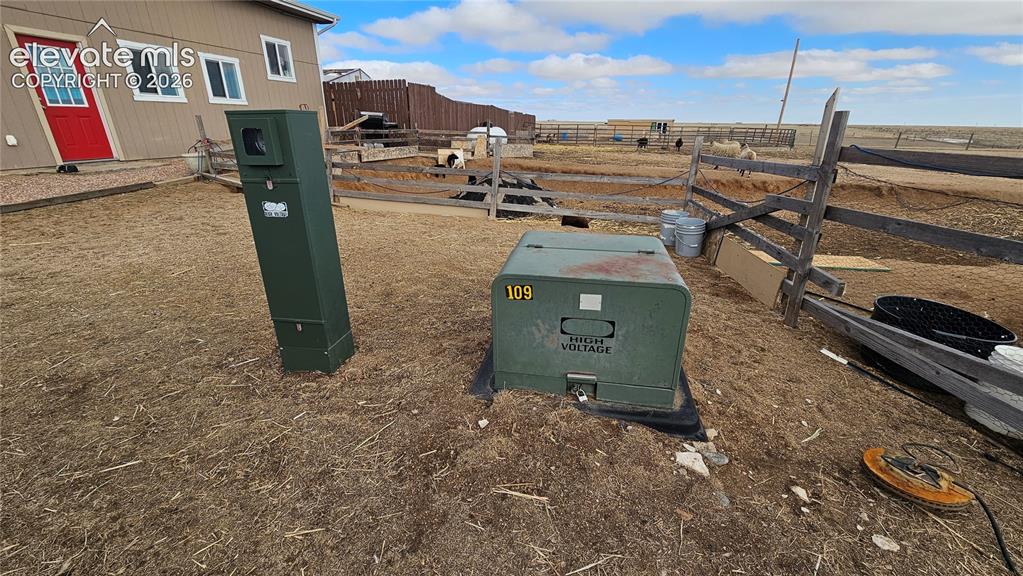 3835 Sengbeil Road Yoder, CO 80864 - Photo 8 of 48 a view of a backyard of a house
