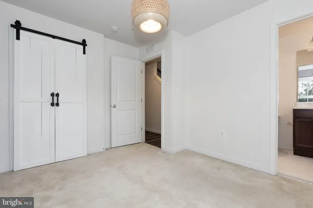 a view of an empty room