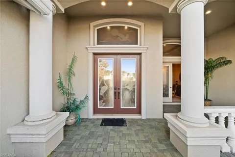 a view of a entryway door of the house